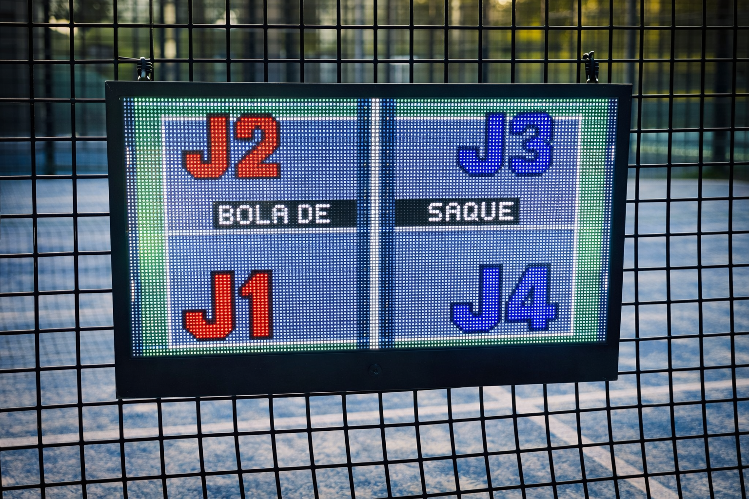 Pantalla bola de saque